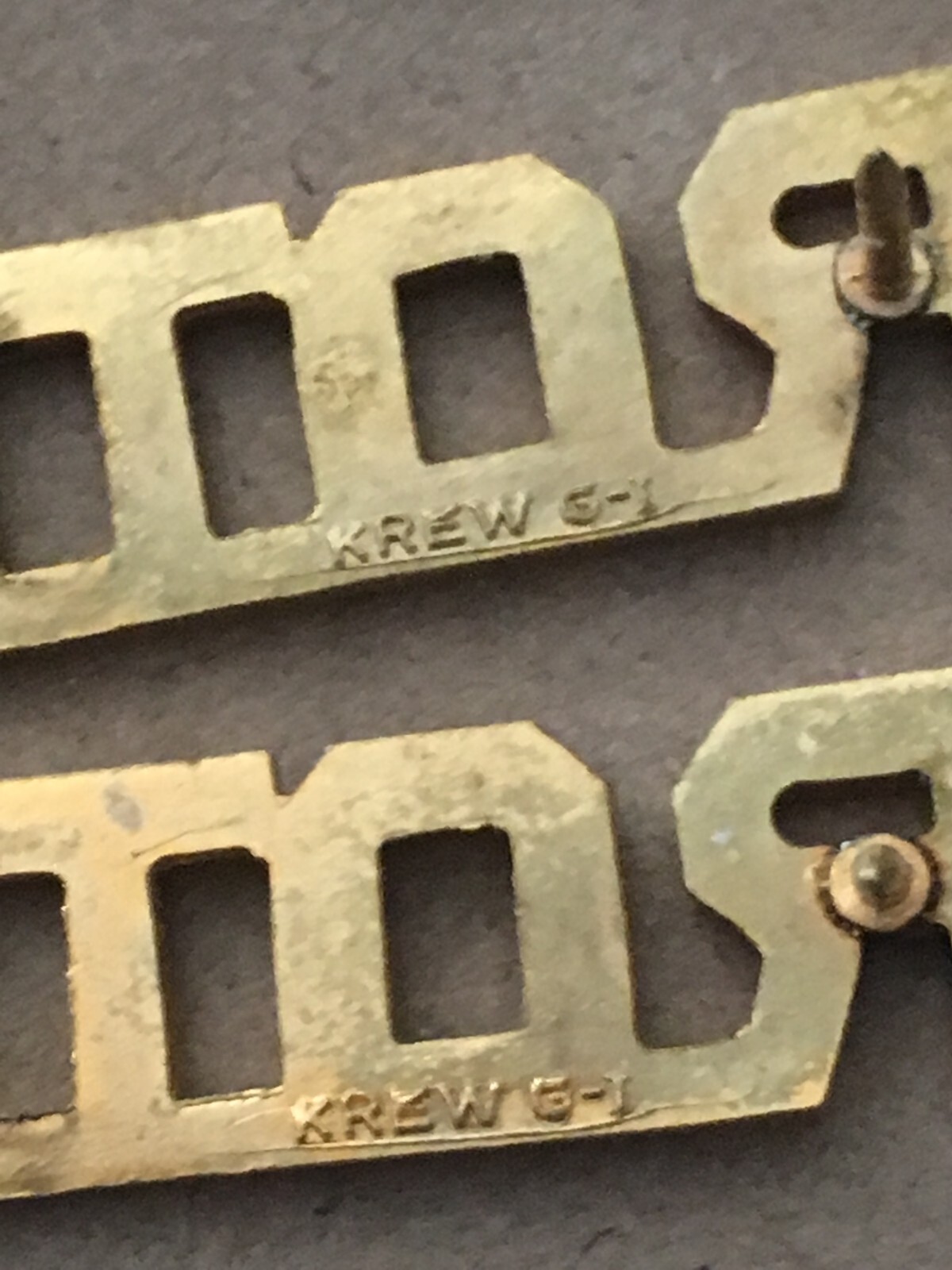 US Army ROTC, cb SET OF 5 collar, hat different hallmarks