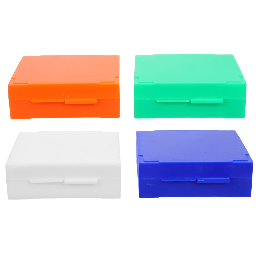 4 Pcs Microscope Accessories Slide Case Plastic Rectangle Holder Storage
