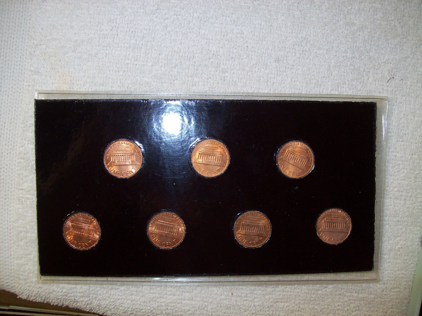 1982 P&D MINT SET 7 VARIETIES LINCOLN CENTS