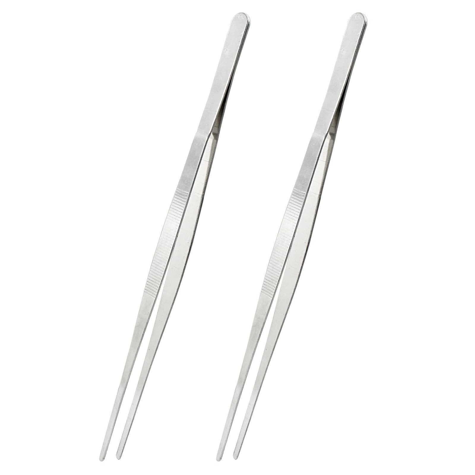 2Pcs 12 Inch Kitchen Tweezers Tongs Cooking Chef professional Long Handle Food