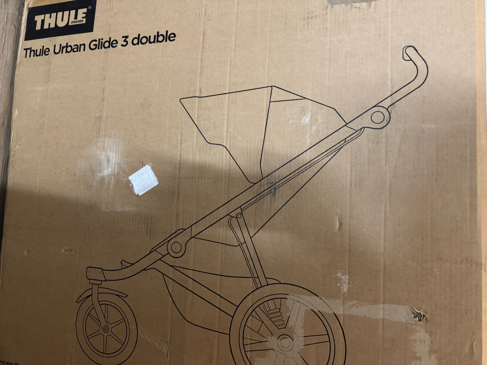 Thule Urban Glide 3 Double Child All-Terrain Stroller, Lightweight - Black