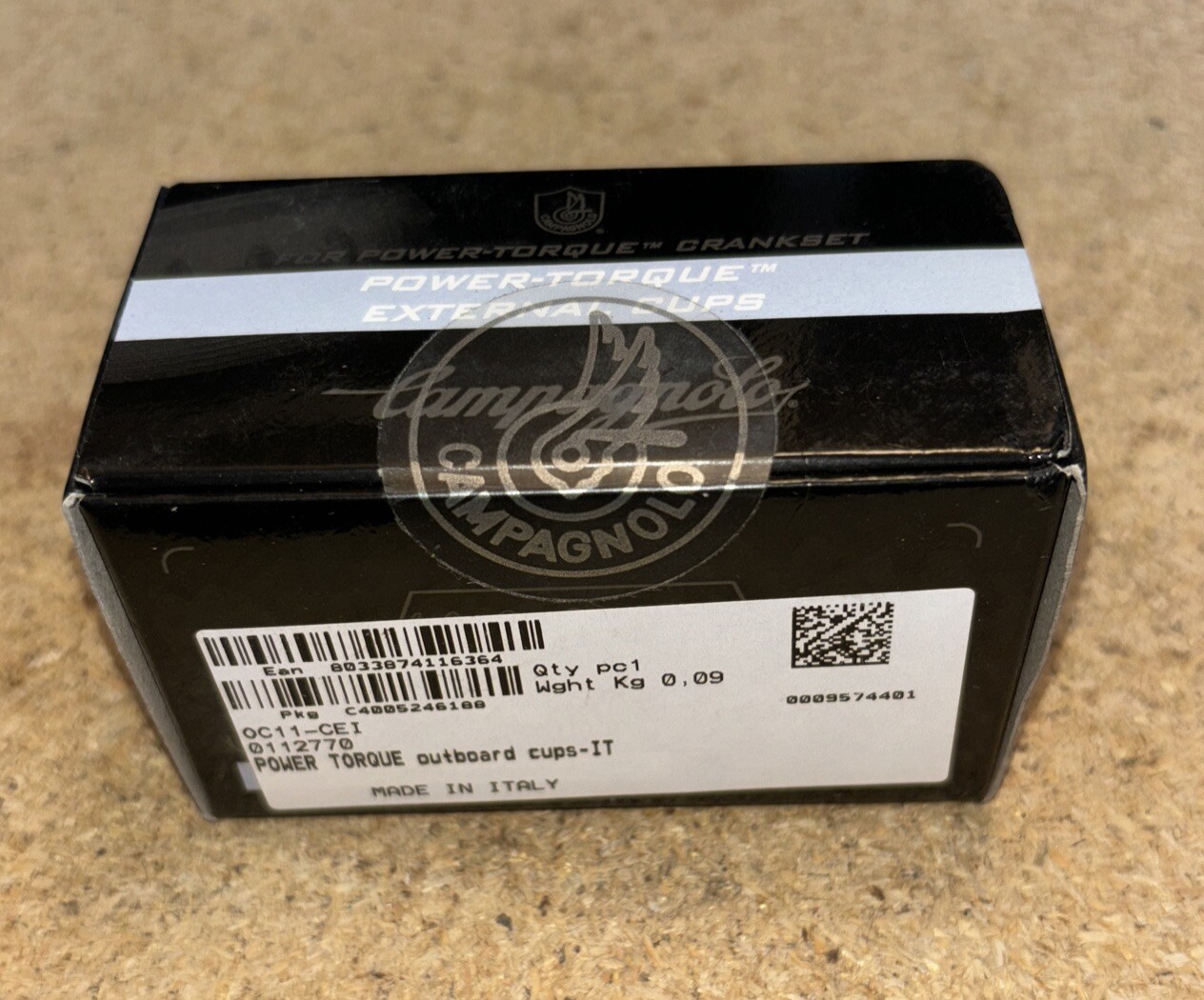 NOS Campagnolo Power Torque Outboard Cups Italian Thread EPS Compatible