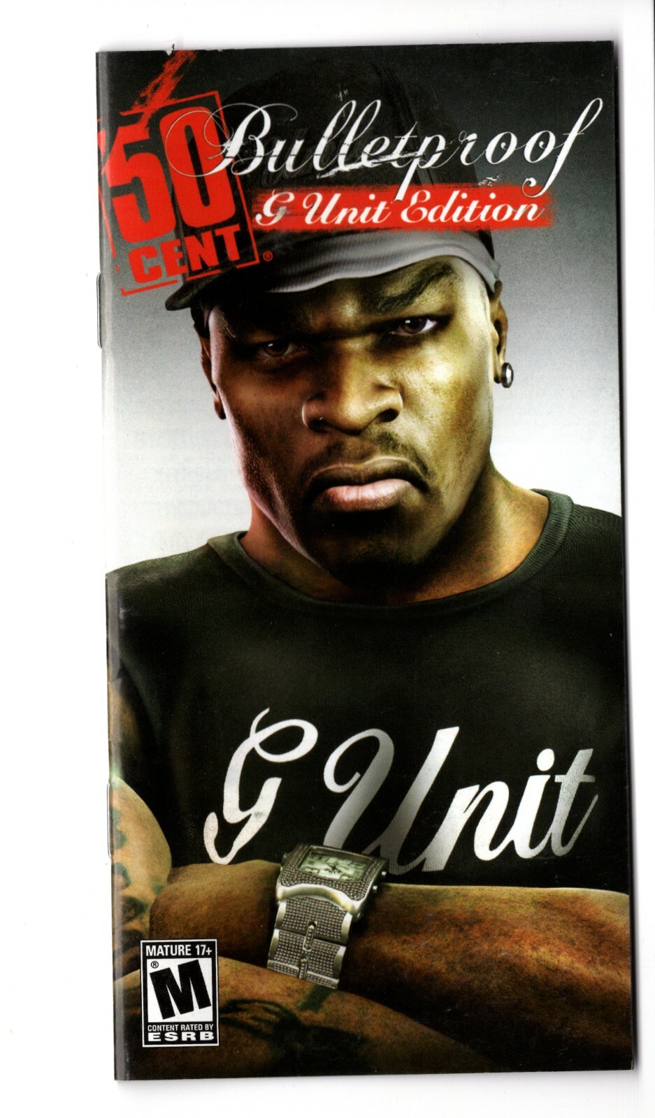 50 Cent Bulletproof G-Unit Edition PSP MANUAL ONLY Insert Booklet Authentic