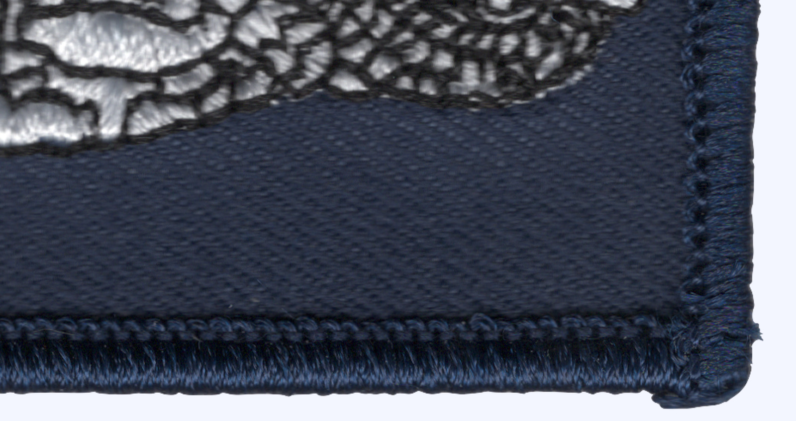 Silver Dolphins Rectangle Small Patch