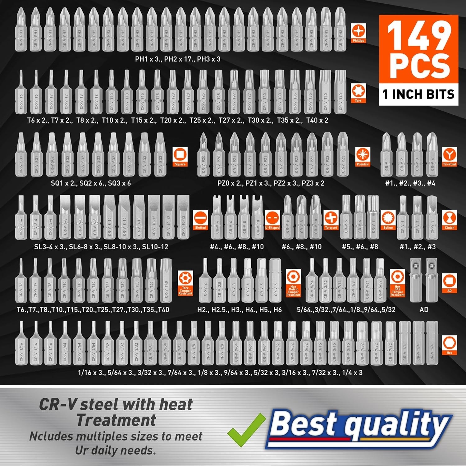 "Screwdriver Set Gunsmithing Firearm Tools Kit 258 Bits Pro NEW "