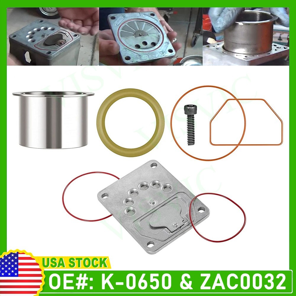 K-0650 Air Compressor Cylinder Sleeve + ZAC0032 Valve Plate Kit for Craftsman