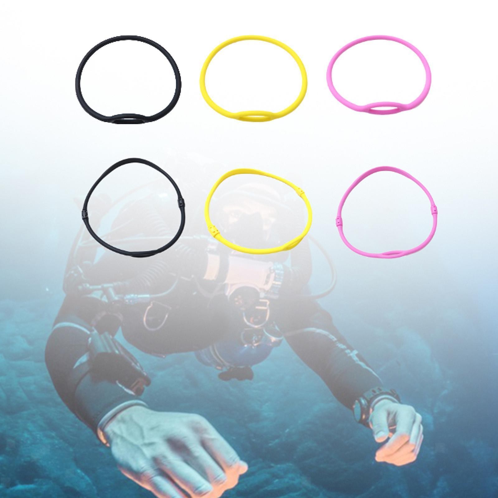Secure Silicone Diving Regulator Necklace Rotating Fold Bungee Clip Dive