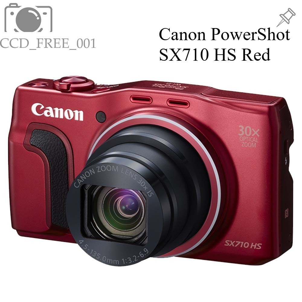 Canon PowerShot SX710 HS Digital Camera 20.3 MP 30x Optical Zoom Red Wi-Fi&NFC