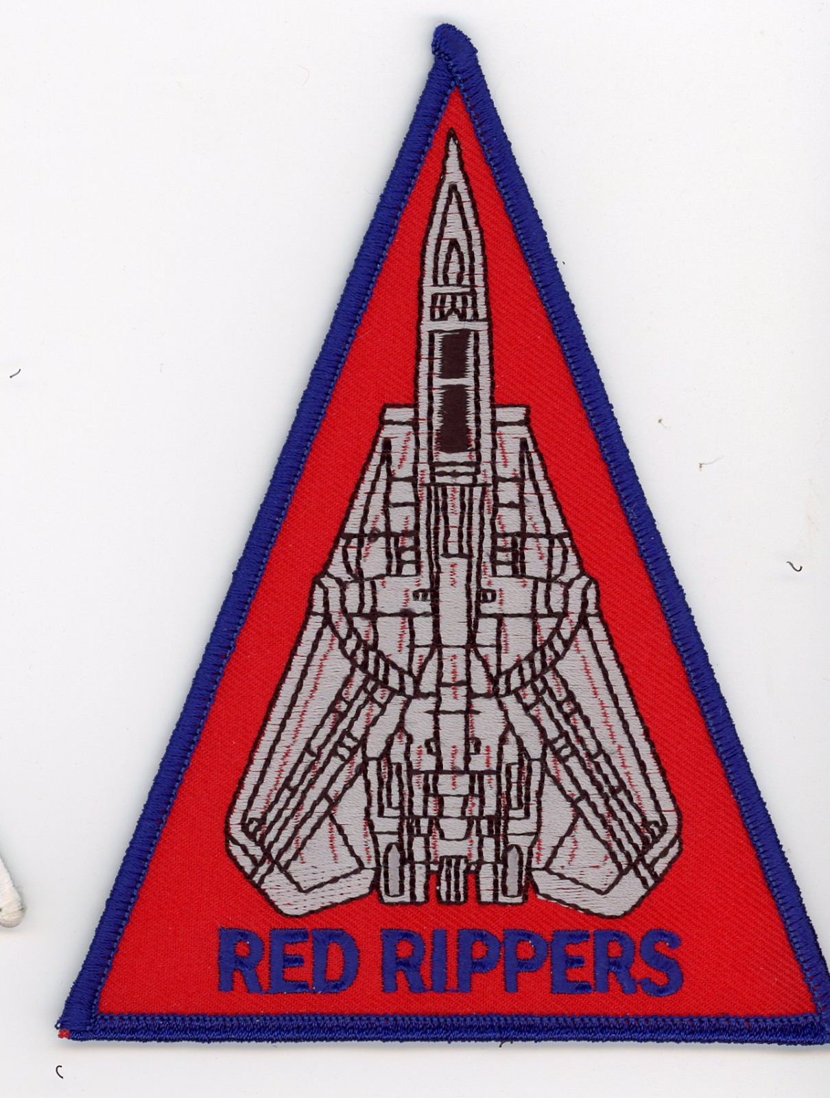 PATCH USN F-14 TOMCAT TRIANGLE VF-11 RED RIPPERS  IRON ON PARCHE