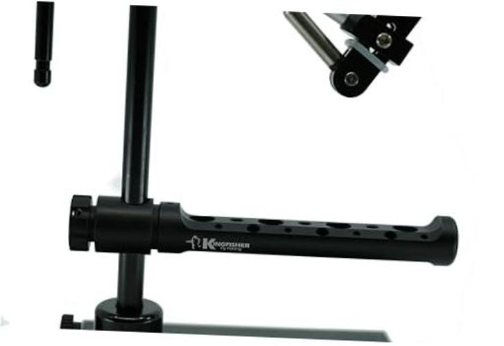 Stem Mounted Fly Tying Vise Tool Holder Matte Black