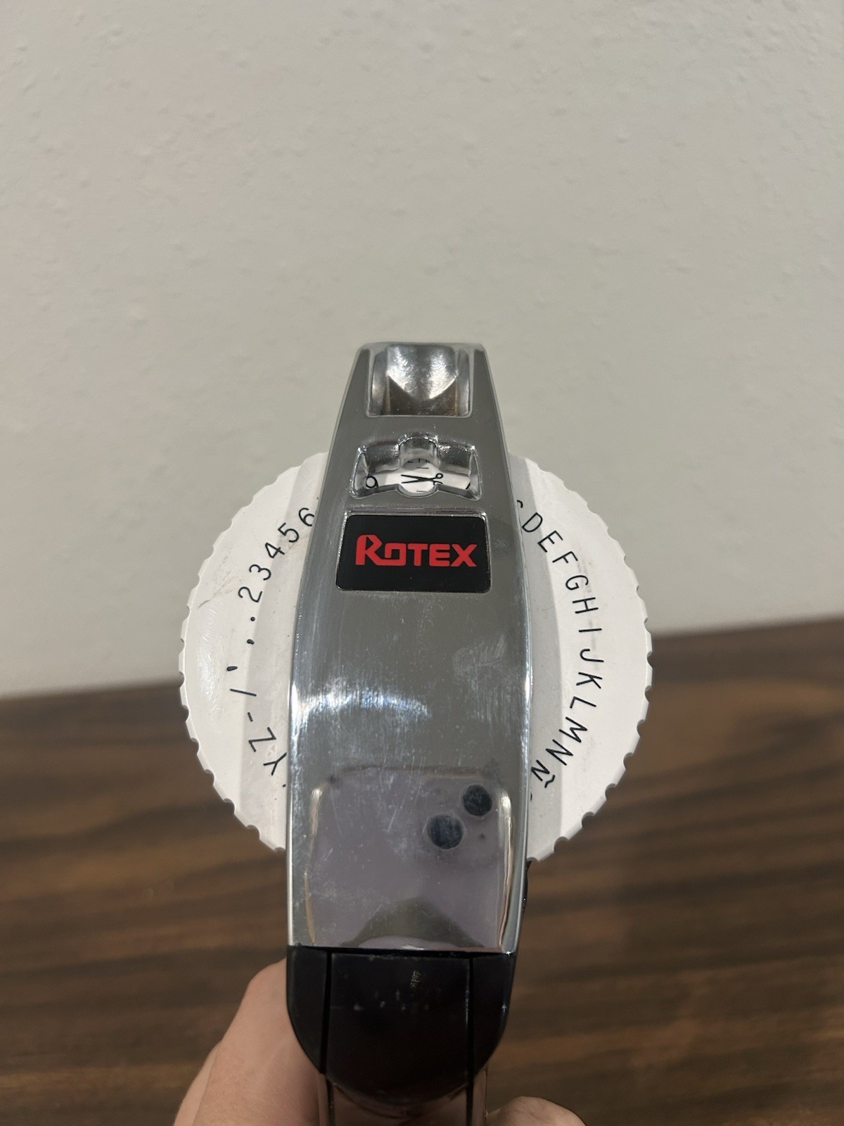 Vintage Rotex Label Maker for 1/2" & 3/8" Tape