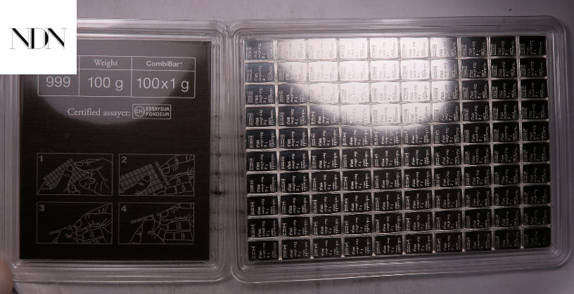 1 GRAM Valcambi Silver Bar- Gem - .999 Fine Silver - One Gram