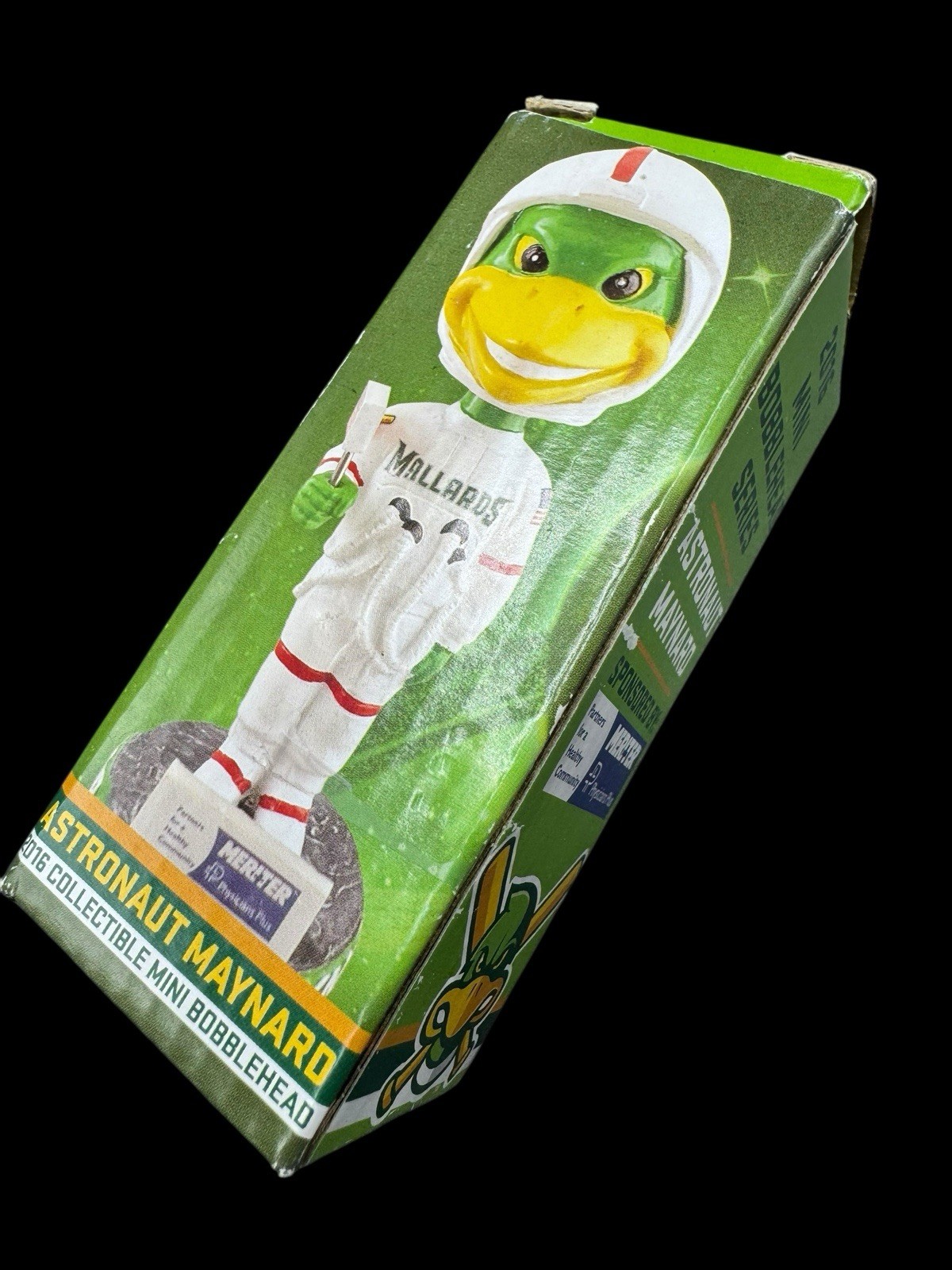 Astronaut Maynard Madison Mallards Bobblehead Baseball Minor League Unboxed (A)