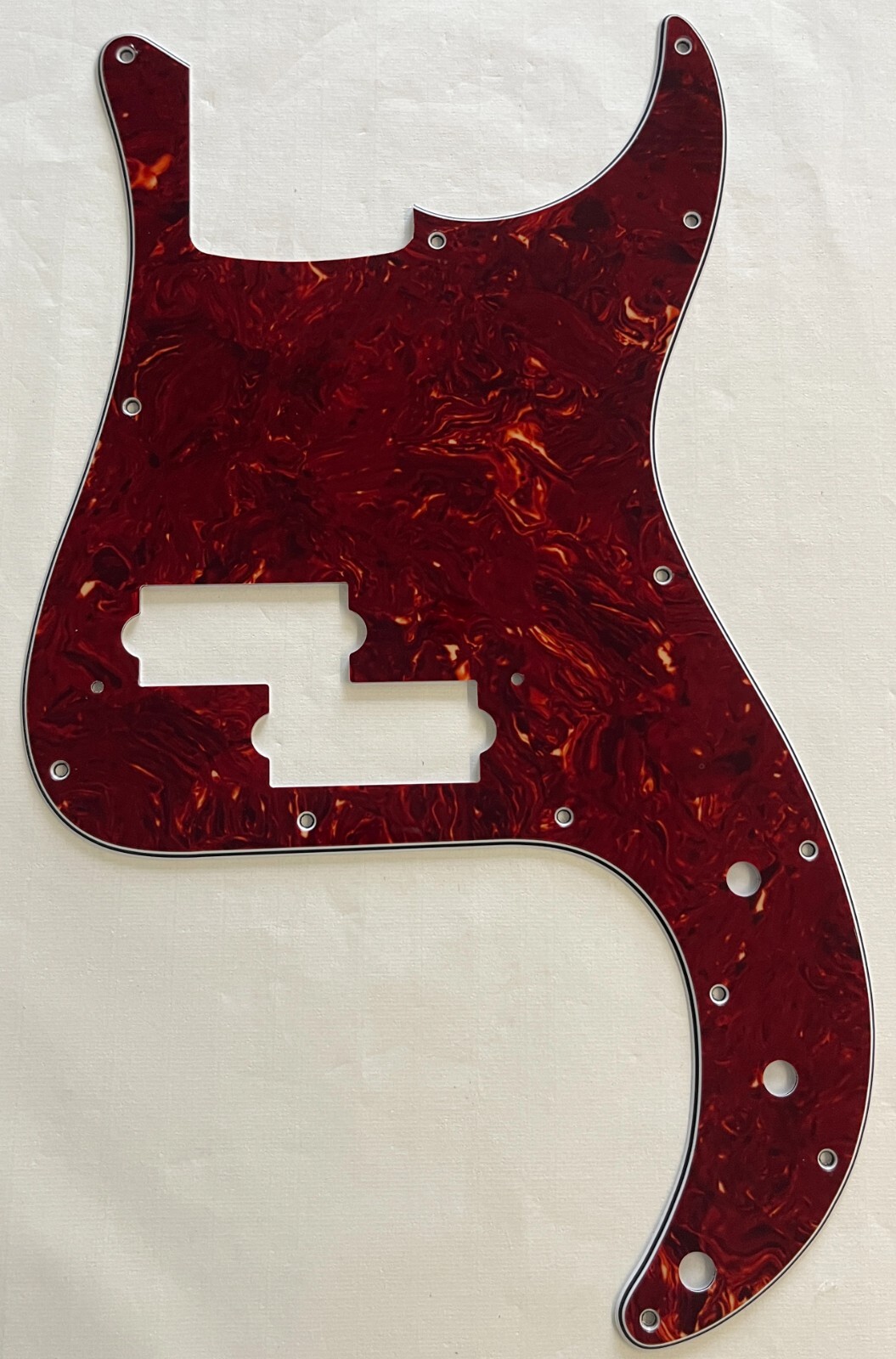 New Great- For Fit Fender Japan Precision Bass Guitar Pickguard  Red Tortoise