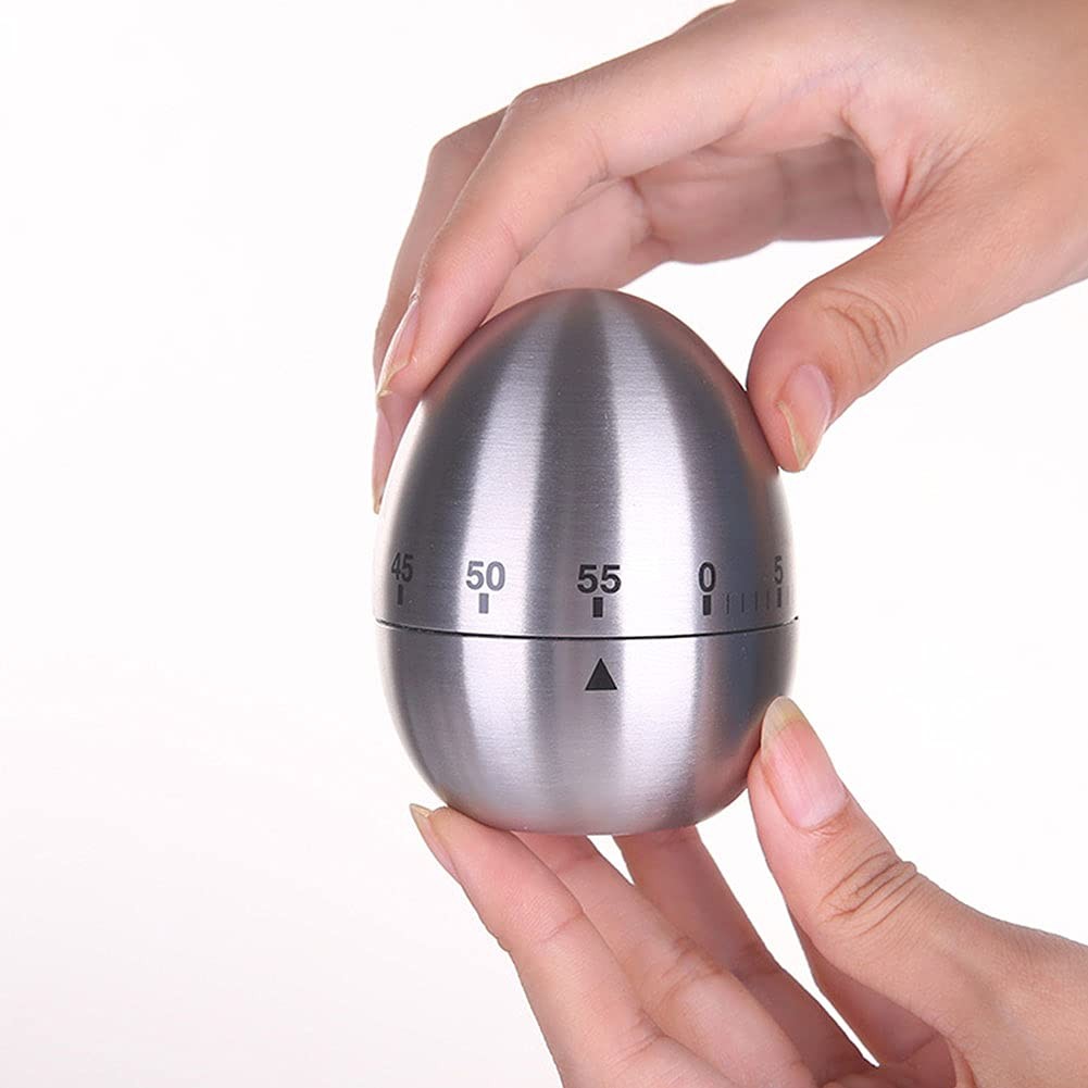 60 Minute Mechanical Kitchen Timer, Wind Up Egg Timer for Cooking