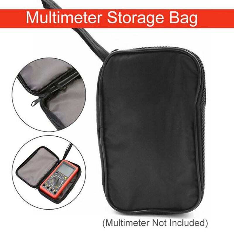 Universal Multimeter Storage Bag Zipper Pouch Case for Digital Mete.N8