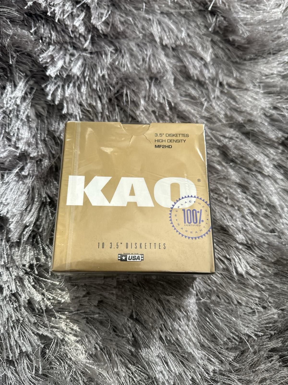 1 KAO MF2HD 3.5" Blank Diskettes 10-pack MF2HD -- Factory Sealed 1992