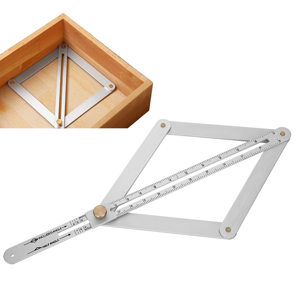 4-Fold Corner Angle Finder Goniometer Ruler For Ceiling Profiling