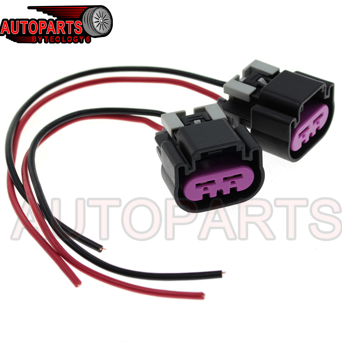For GM Chevy Truck 2005 -2008 2009-2012 Electric Fan Pigtail Connector Switch 2X