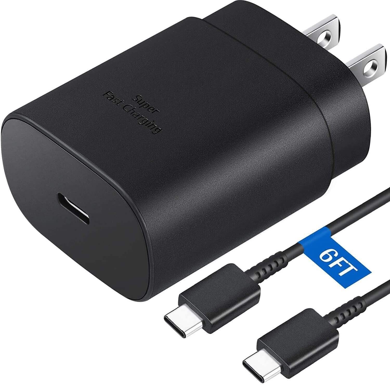 25W Super Fast Wall PD Charger Type C USB-C For Samsung Galaxy Note S22 S21 S20