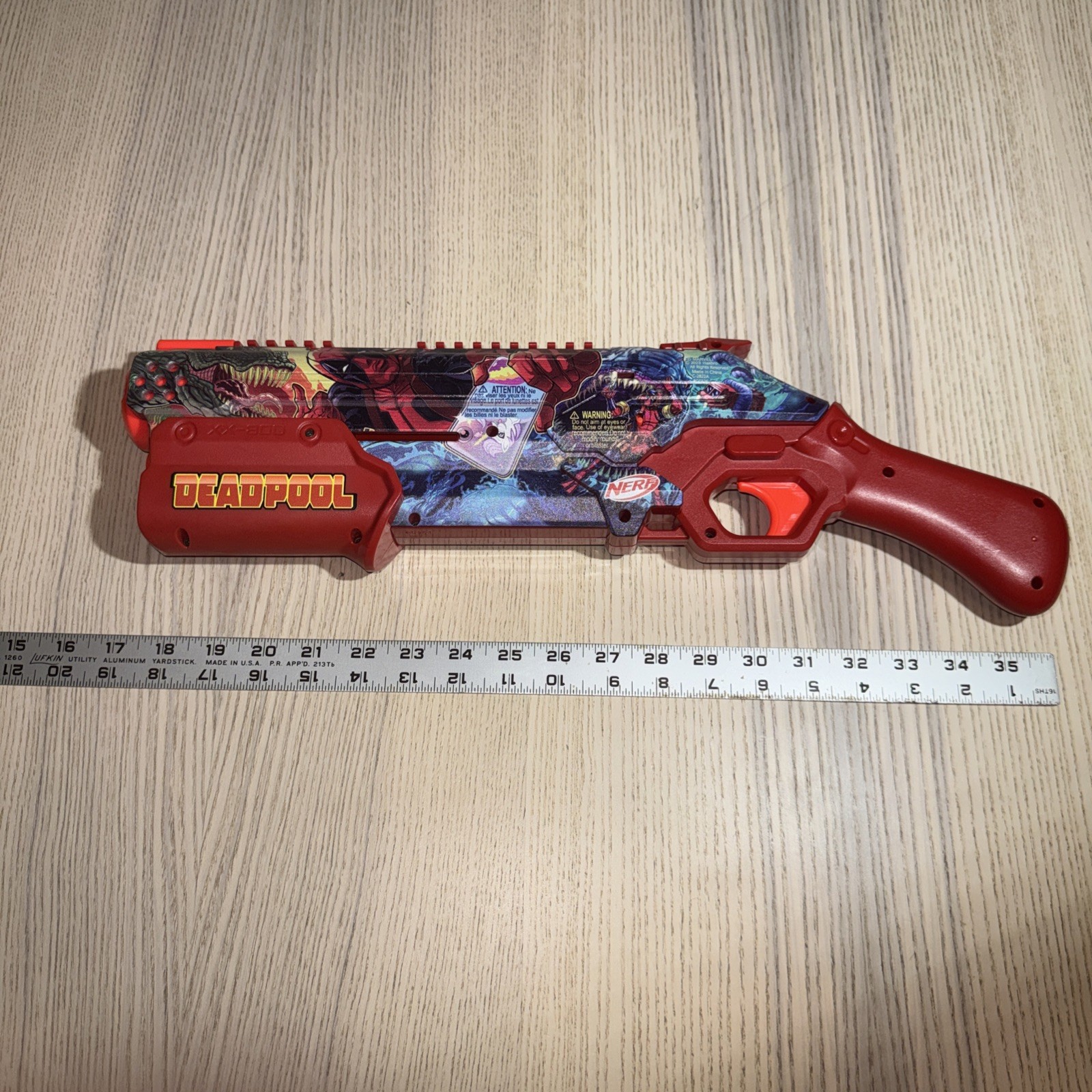 Nerf Rival Deadpool Blaster Marvel Pump Action Breech Load Special Edition Toy