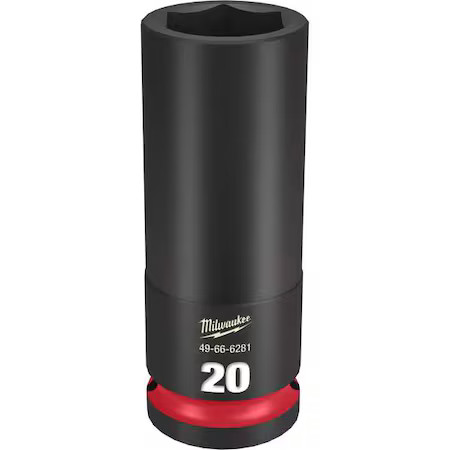Milwaukee Tool 49-66-6281 20Mm Shockwave Impact Duty 1/2 In. Drive Deep Well 6