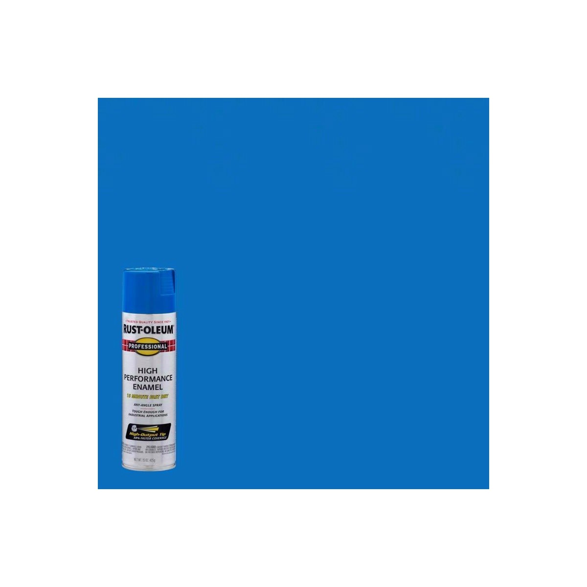 RUST-OLEUM Spray Paint Safety Blue Gloss Professional 15oz 7524-838