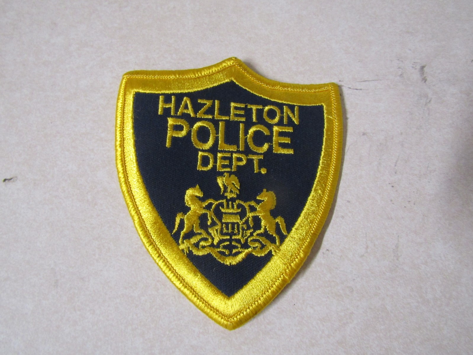 PATCH OLDER LAW ENFORCEMENT POLICE HAZLETON POLICE DEPARTMENT PENNSYLVANIA