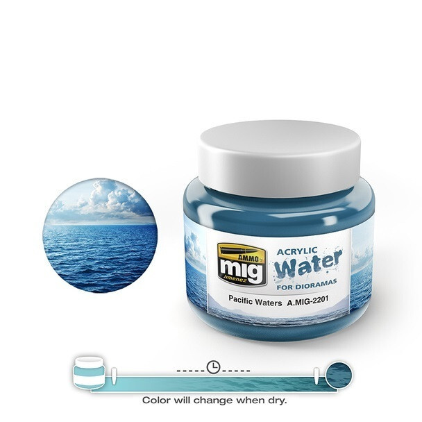 AMMO by MIG Acrylic Water PACIFIC WATERS