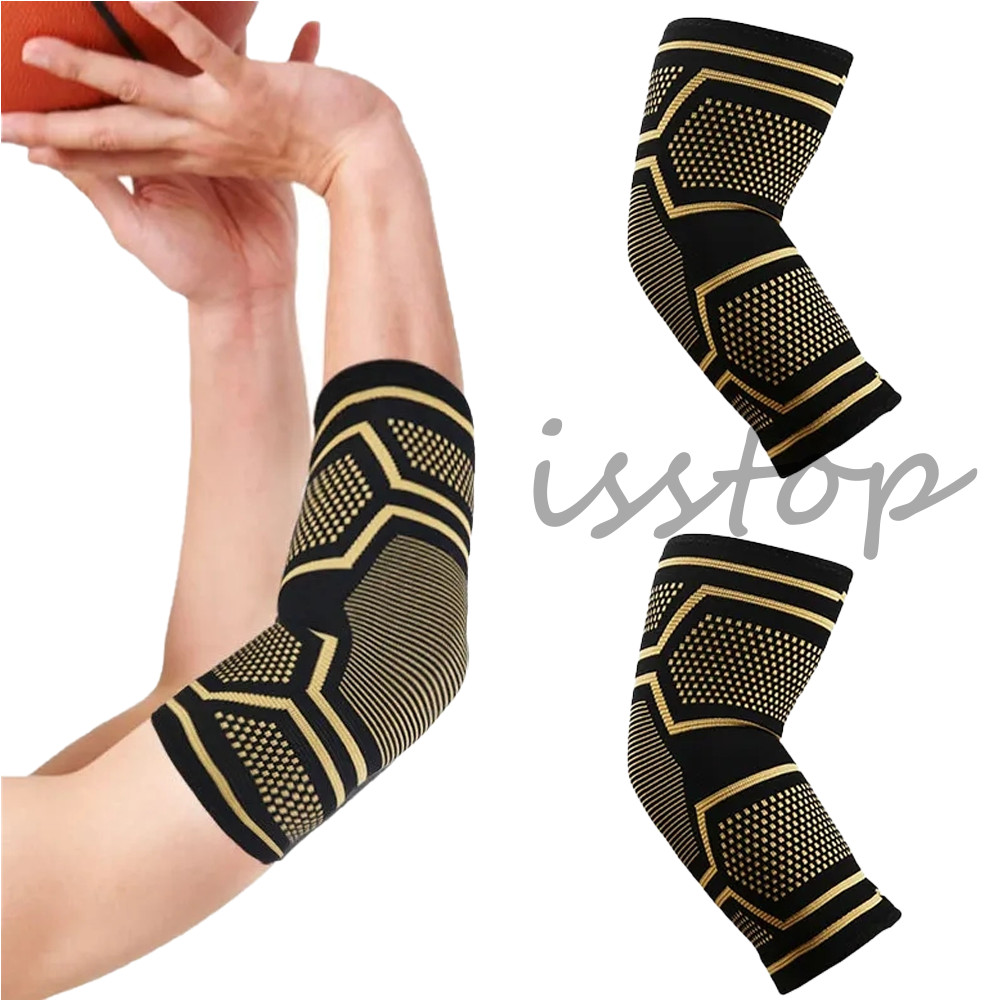 Copper Elbow Compression Sleeve Elbow Brace For Tennis  Arthritis Bursitis US
