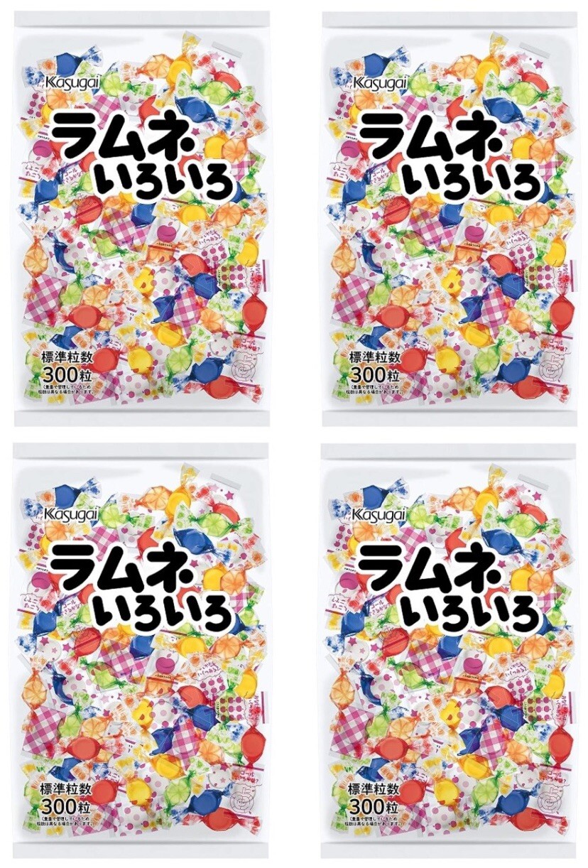 Japanese Ramune Soda Candy Fizzy Pop Drops Fruits Sugar Sweet Snack Kasugai 720g