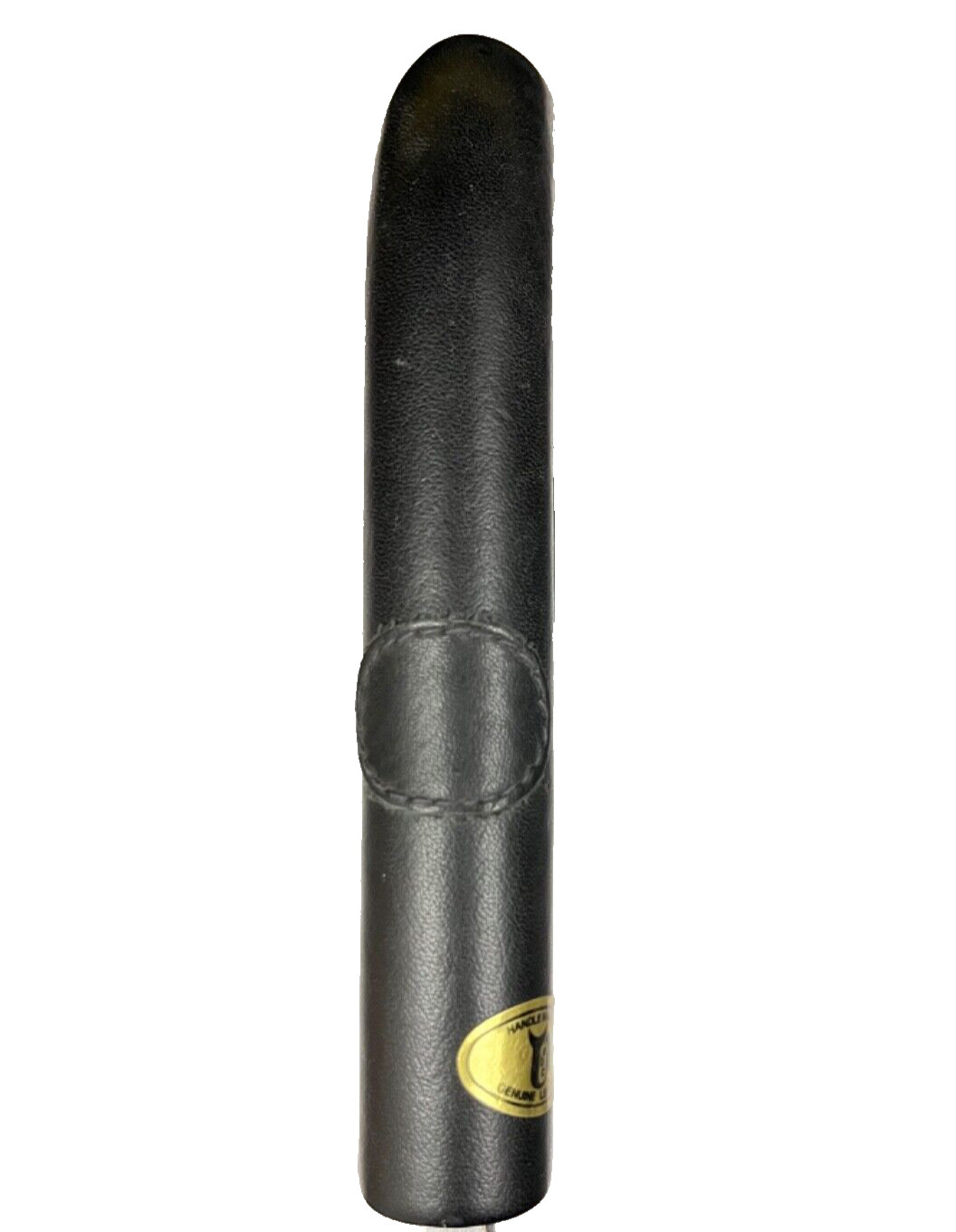 Handle Italian Fine Soft Black Leather Umbrella Walking Stick Replacement