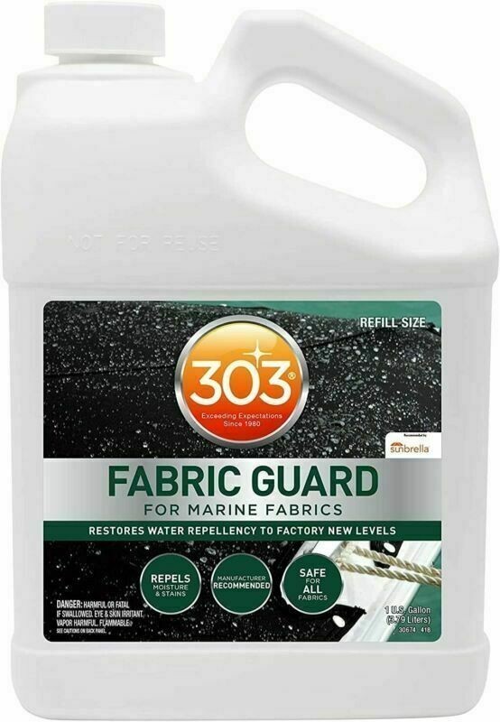 303 Marine Fabric Guard Restores Water and Stain Repellency To New Levels 1 Gal