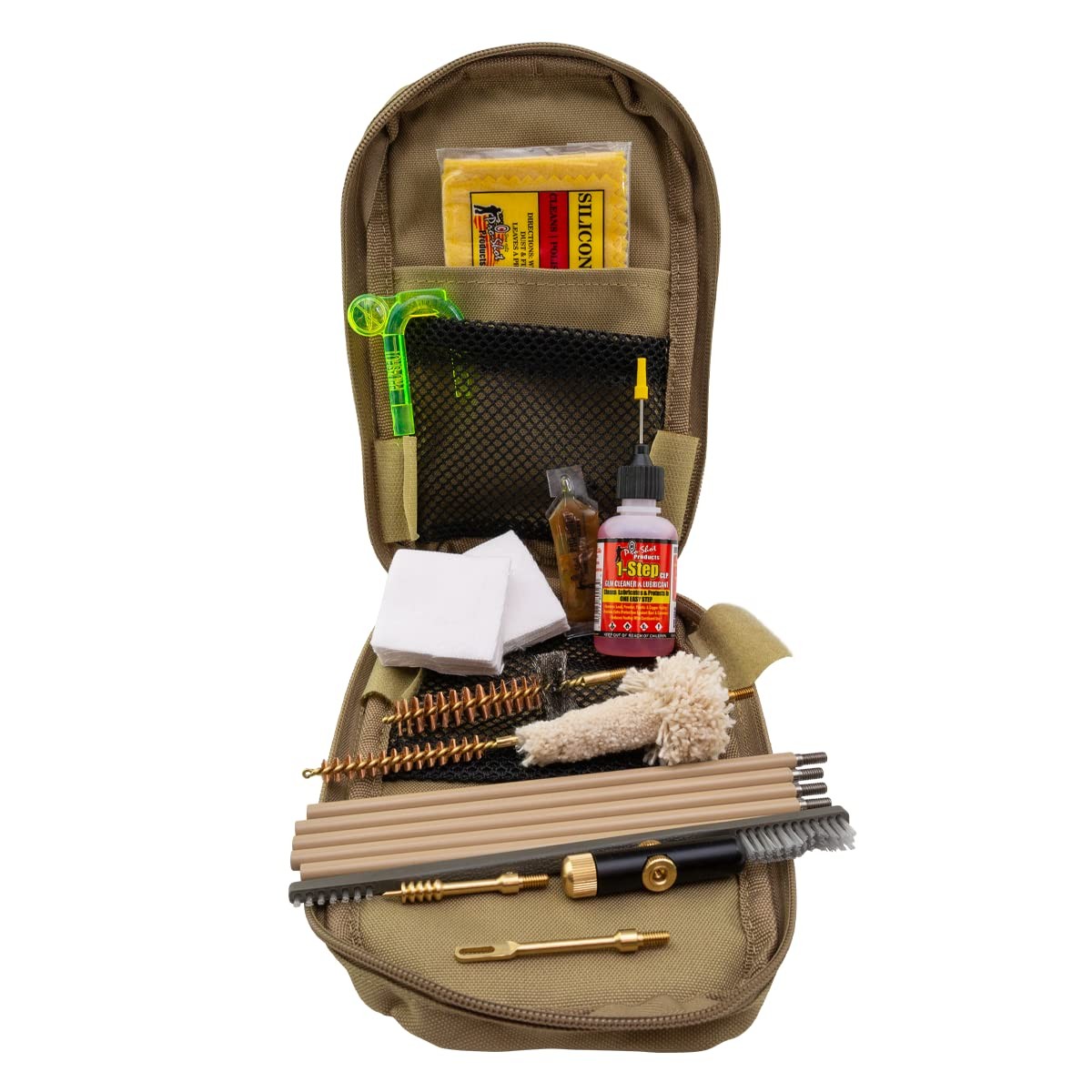 Pro-Shot Products Coyote Pouch Coated Cleaning Rod Kit .30 Cal - Coyote Tan