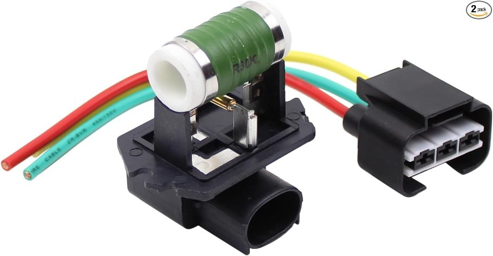 Cooling Fan Resistor w/Pigtail Wiring Harness Connector for 2014-2020 Sedona 201