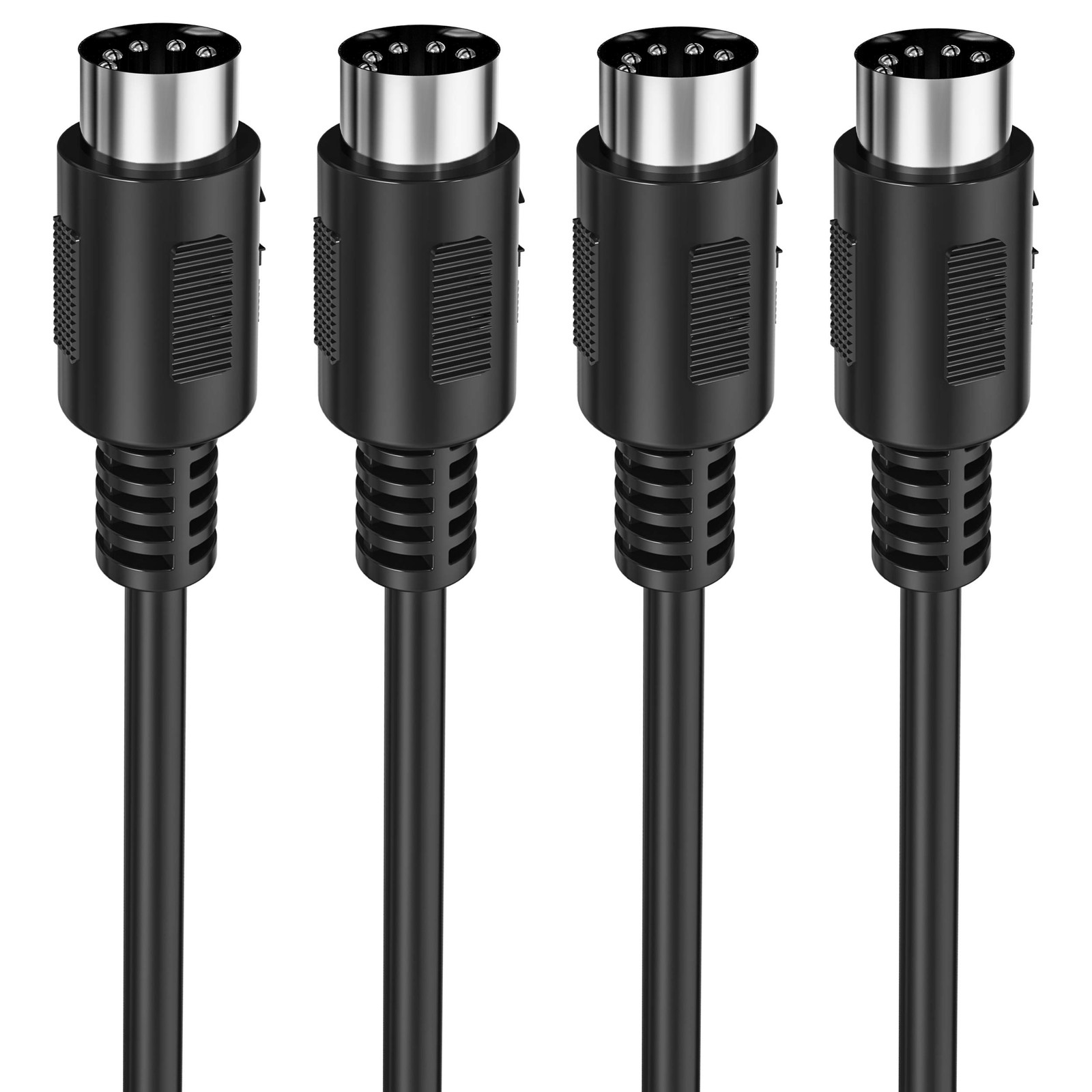 MIDI Cable, 2-Pack 3-Feet Male to Male 5-Pin MIDI Cable Compatible with MIDI