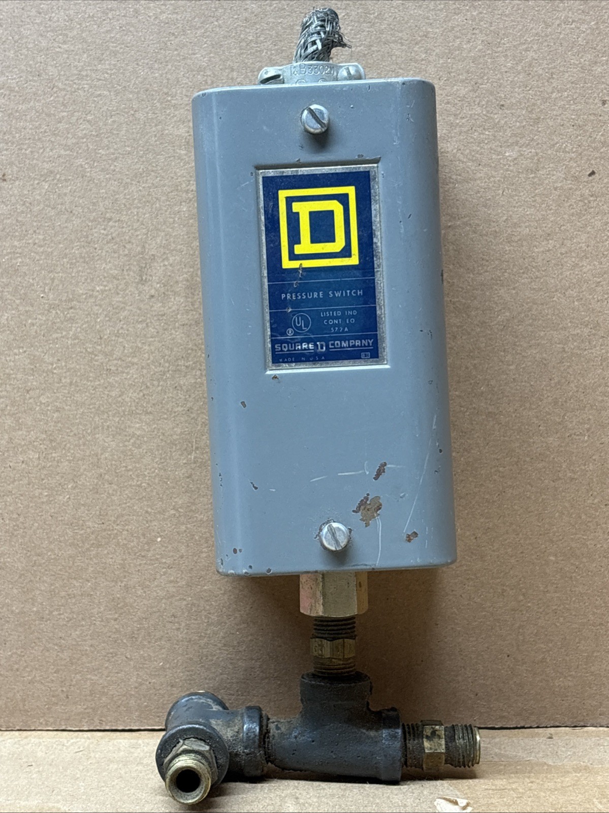 Square D 9012-BMO-1 SER A Pressure Switch, 3 - 20 psi