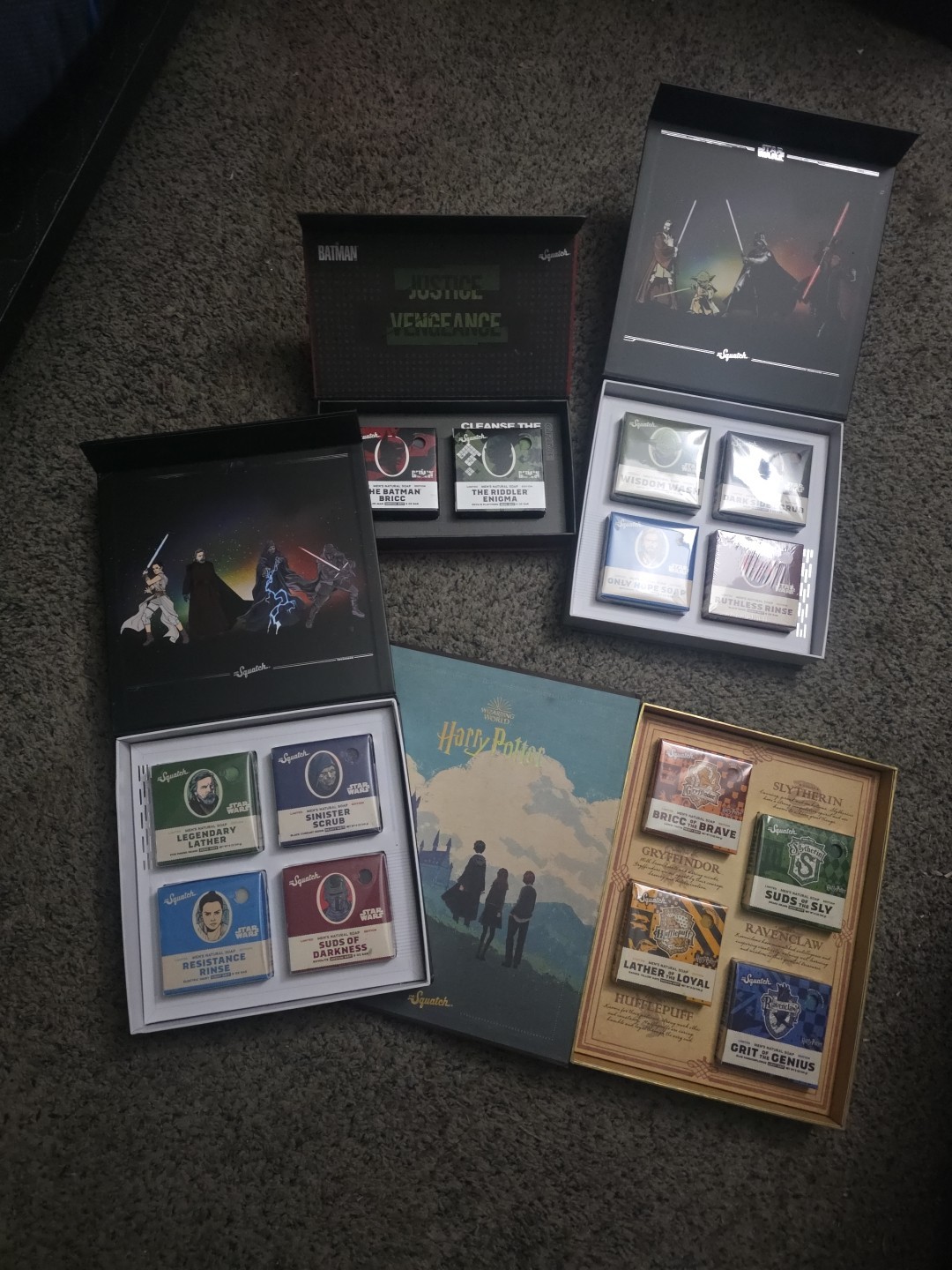 Dr Squatch Box Set. Batman, Star Wars 1 And 2, And Harry Potter Box Sets!