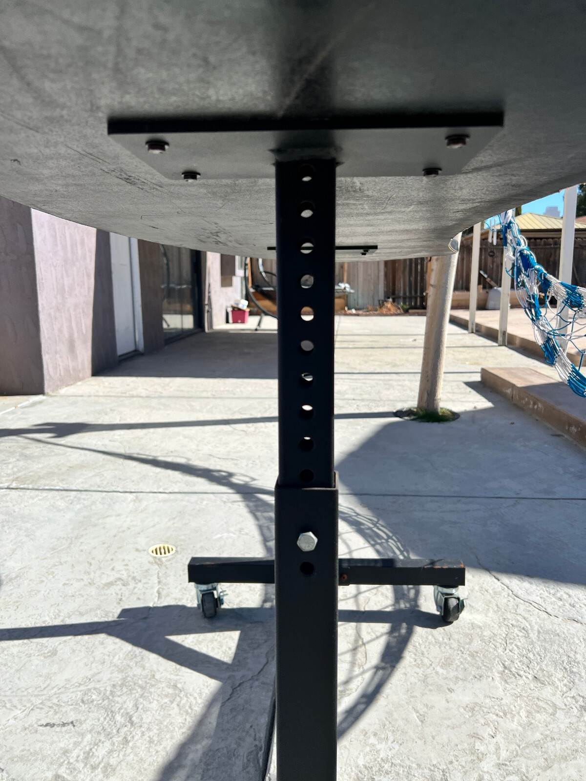 Work Table Adjustable Industrial Height Rolling, Wheel Locks 72-Inch or More