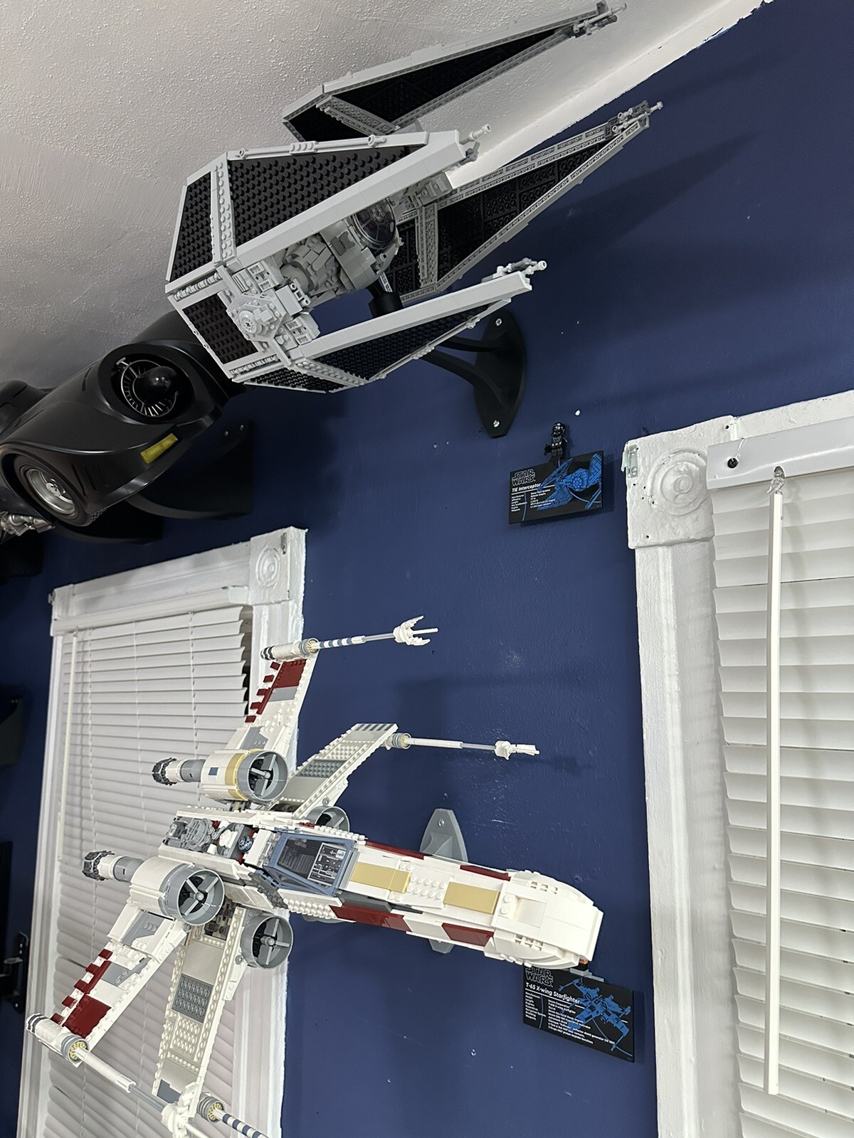 Wall Mount Display For Lego Star Wars UCS Tie Interceptor