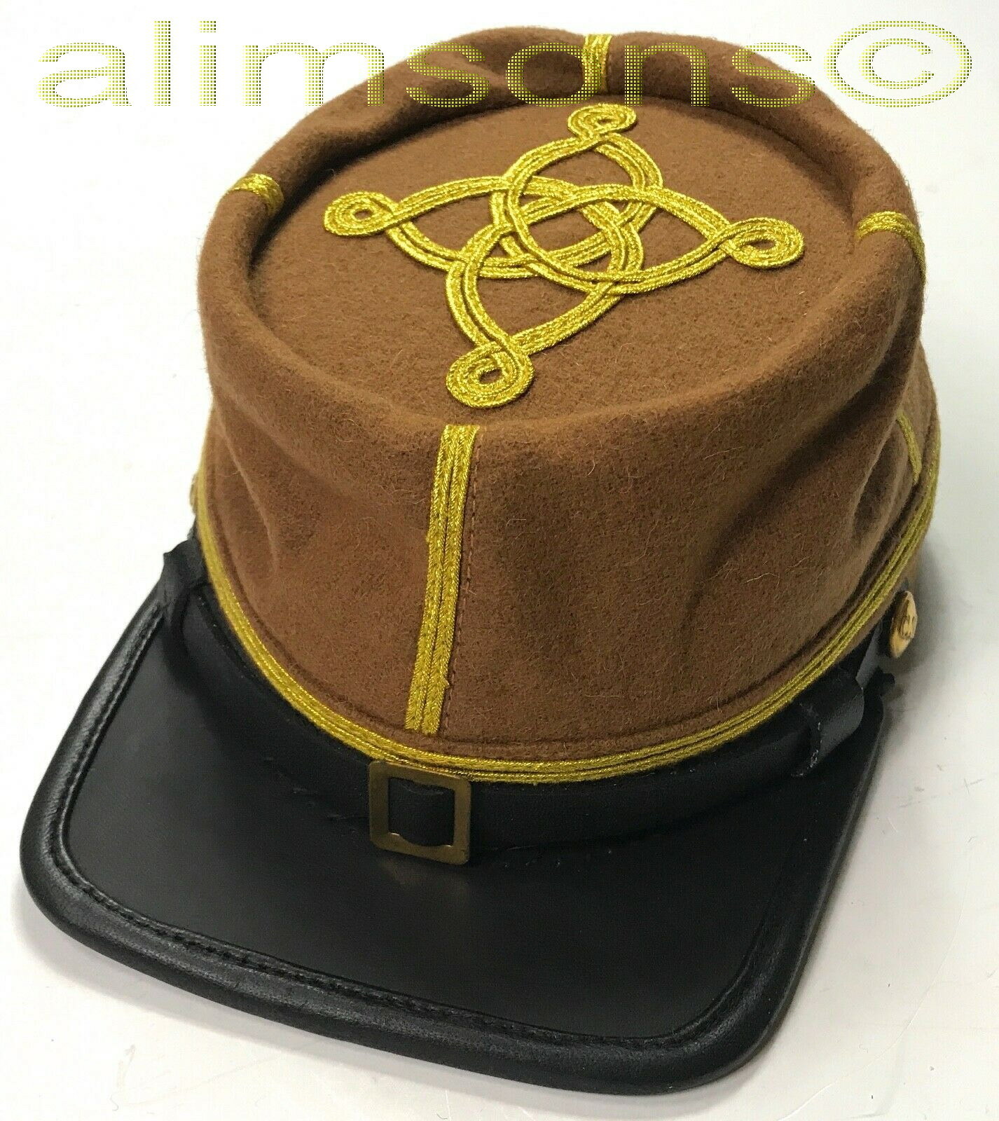 CIVIL WAR CONFEDERATE CSA CAPTAIN INFANTRY OFFICER KEPI FORAGE CAP-ALL SIZES!!