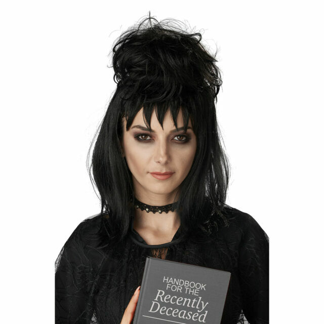 Women's Beetlejuice Beetle Girl Gothic Bride Lydia Monster Halloween Costume Wig