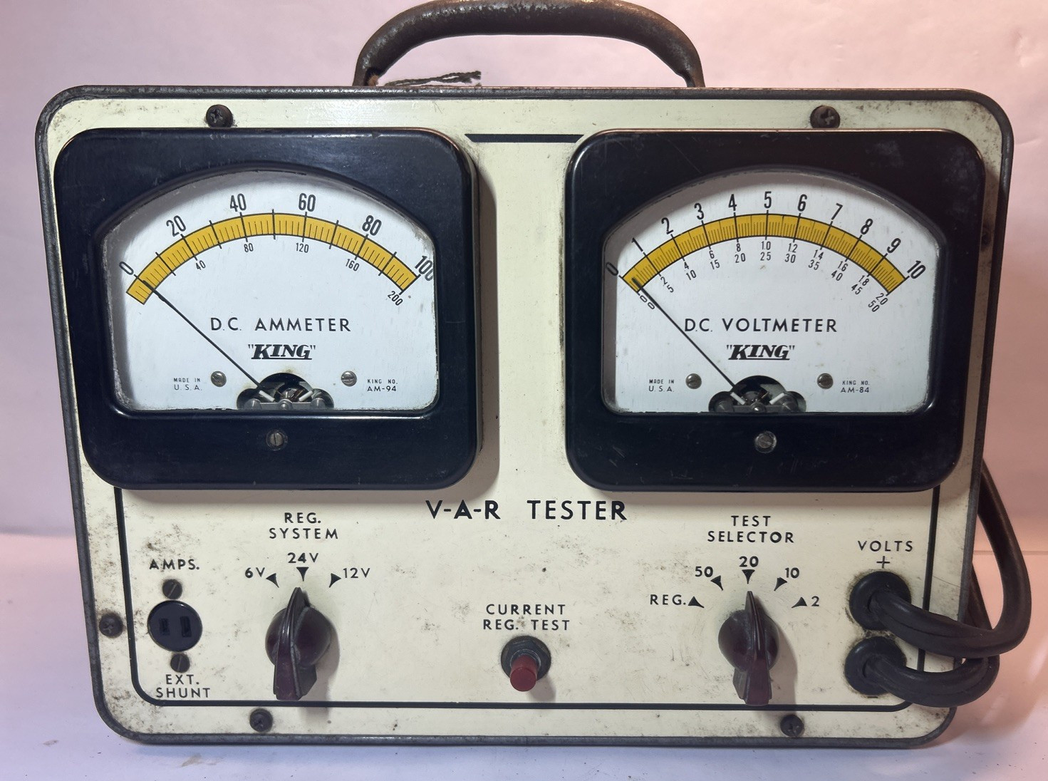 Vintage King V-A-R TESTER Type G-204 The Electric Heat Control Co Cleveland OH