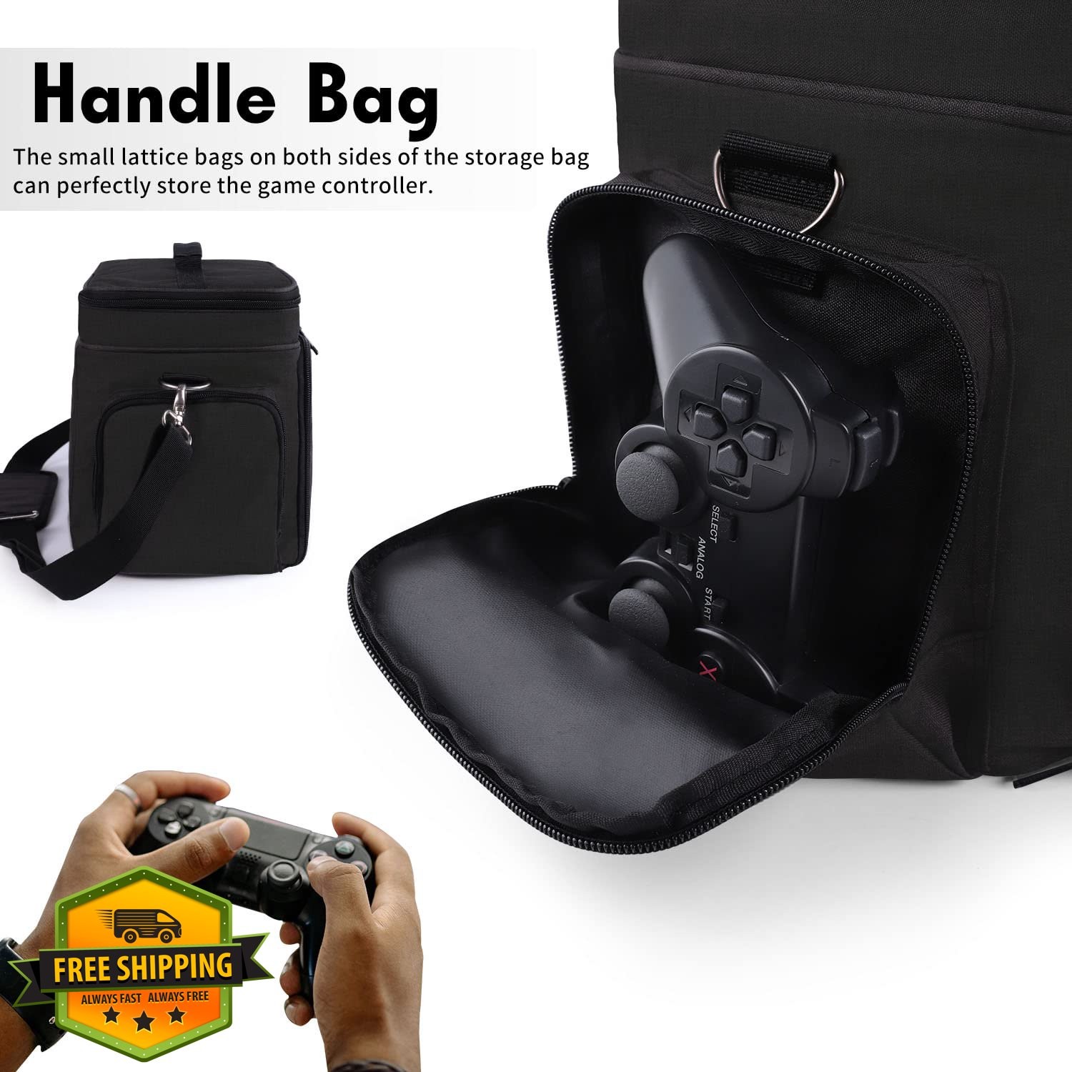 TEFGTER Switch OLED Lite Case Large Carrying Storage Bag