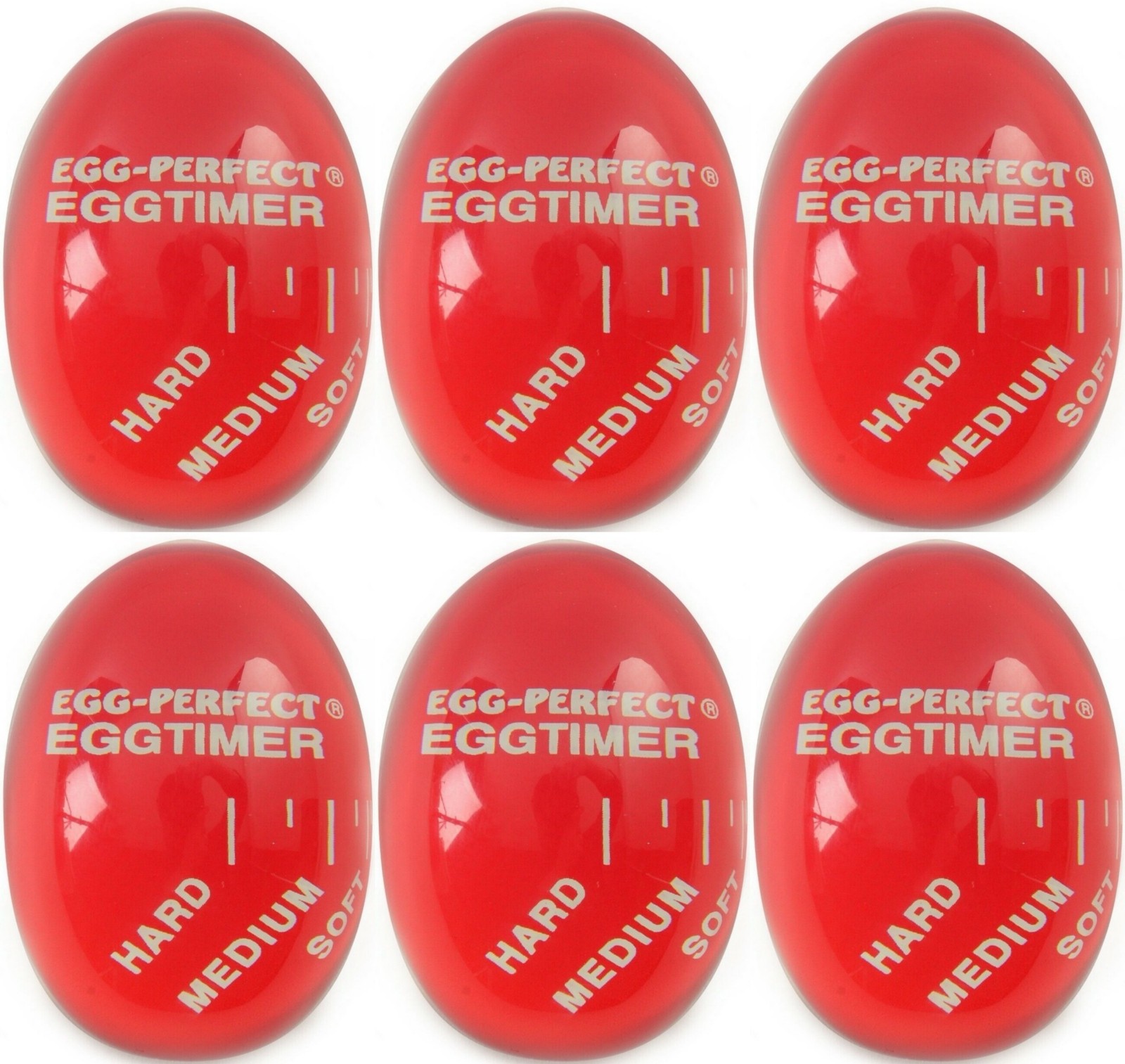 Norpro Egg Perfect Color Changing Egg Timer (6-Pack)