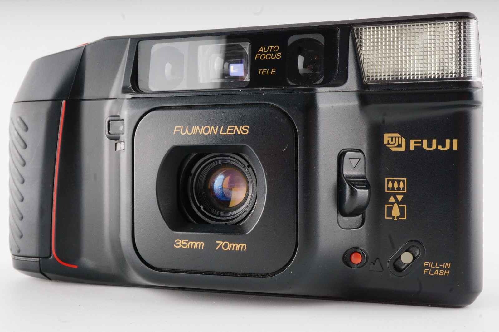 【Near Mint】 Fuji TELE CARDIA SUPER DATE Black Point & Shoot 35mm Film Camera