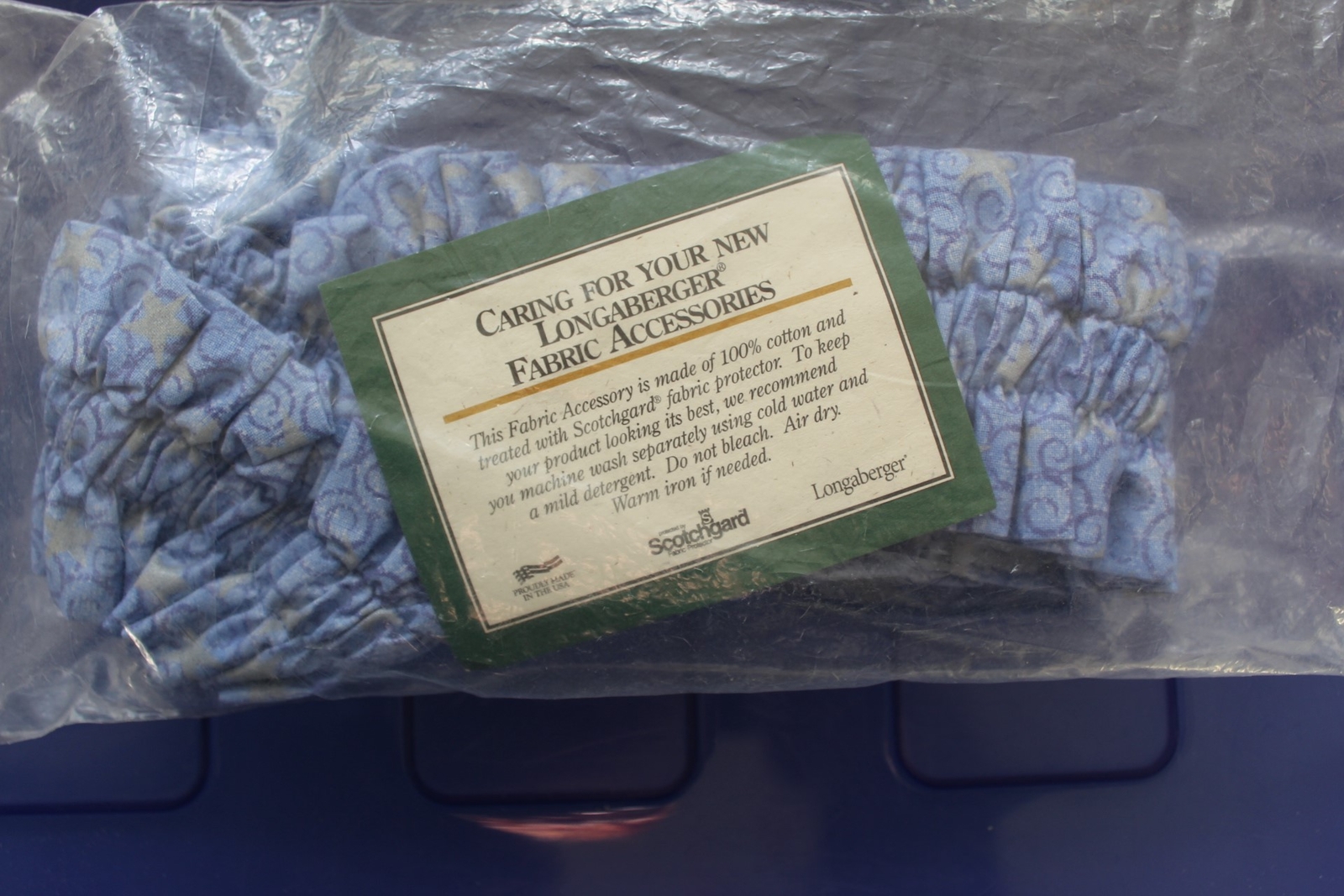 Longaberger 2000 Cheers Century Star Fabric Large Garter #2618244 - NEW