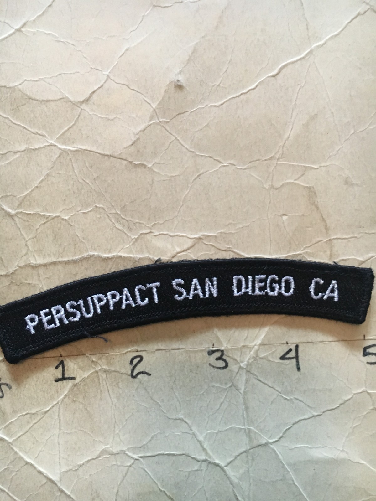 US NAVY SHOULDER STRIP TAB rocker Patch Persuppact San Diego Ca