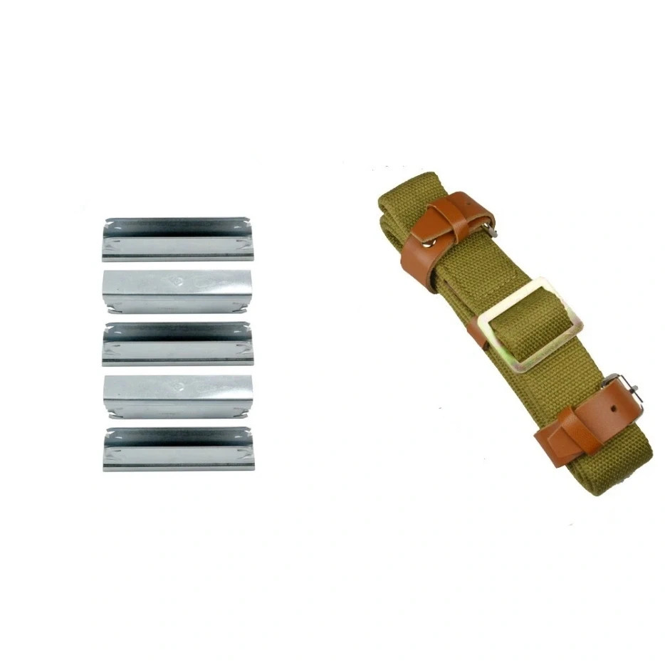 Mosin Nagant Sling with 10 pcs Stripper Clips for M38/M44/ 91/30