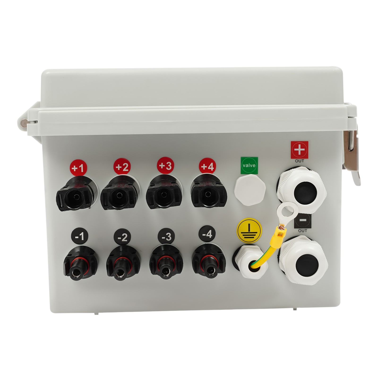 4 String Solar Combiner Box PV Combiner Circuit Breaker 63A For Solar Panel Kit